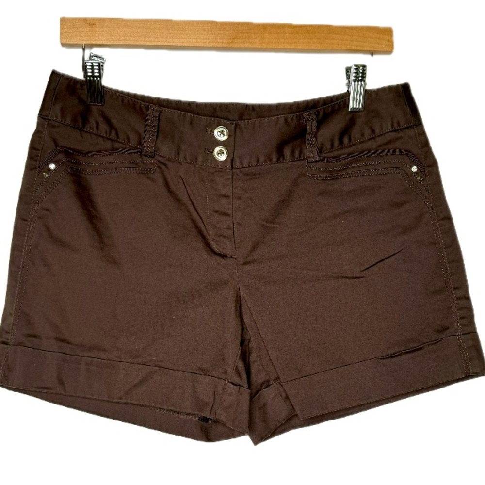 WHBM White House Black Market Brown Shorts Sz 6 Bin A